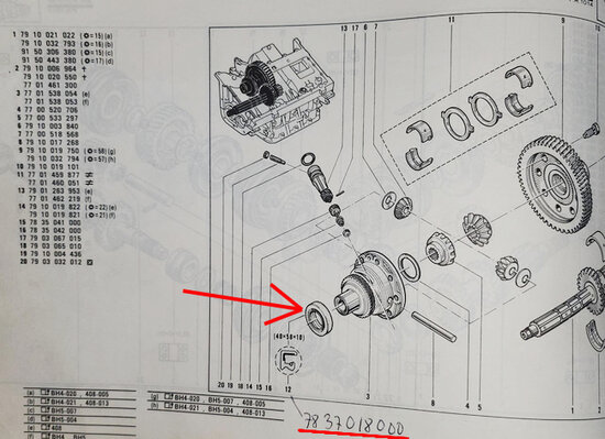 R14 Keerring (40x58x10 mm) (New Old Stock).