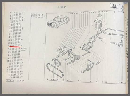 R4,5,20-30: V-snaar (New Old Stock).