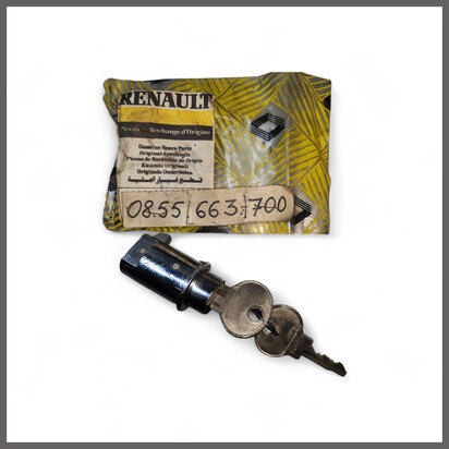 R 8-10: Slot handschoenkastje met sleutels (New Old Stock).