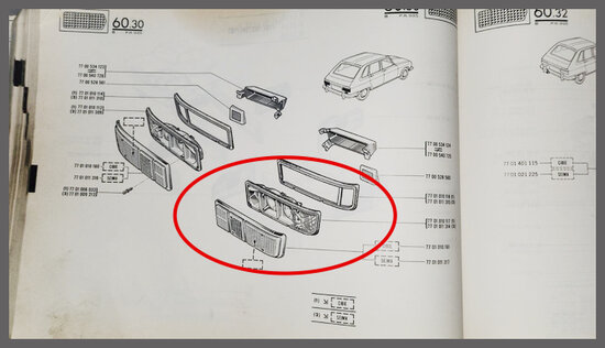 Achterlicht unit links compleet CIBIE (New Old Stock).