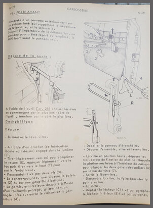 Bevestiging raamslinger (New Old Stock).