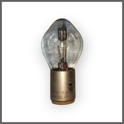 Lampje, diverse functies (6 VOLT  40/45 Watt BA 20 D) (New Old Stock).