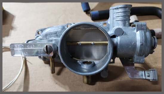 Ombouwset handmatige choke naar automatische choke carburateur Solex R1150.