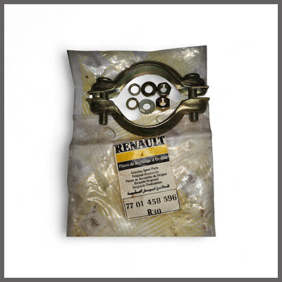 R 20,30,25 Alpine V6, Espace: Uitlaatklem (New Old Stock).