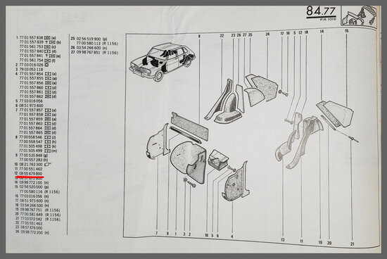 Sierring/ revet (90x45mm) bekleding wielkuip en andere toepassingen (New Old Stock).