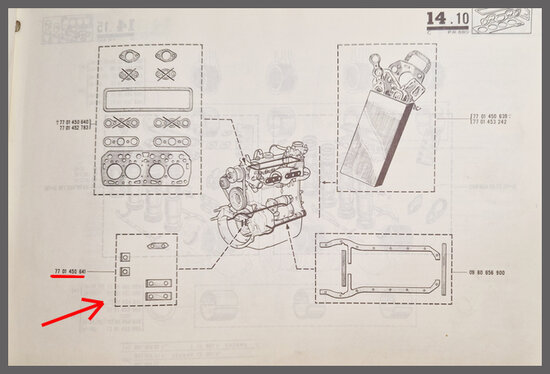 R4,5,6,Rodeo: Collection arretroires moteur (New Old Stock). 