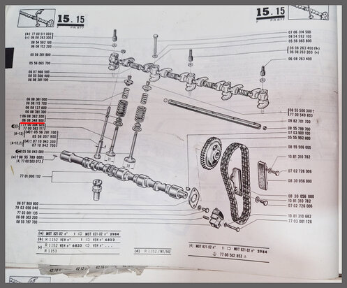 Klepveer ring dubbele klepveer (Gebruikt).