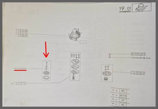 Revisieset AC benzinepomp.