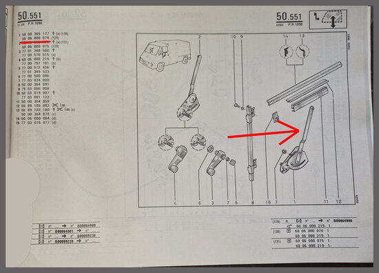 Renault Master: M&eacute;canisme de l&egrave;ve-vitre avant gauche (New Old Stock).