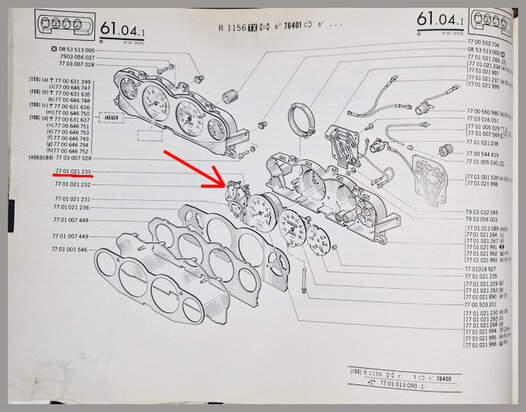 Dashboard meter koelvloeistof temperatuur R16TX