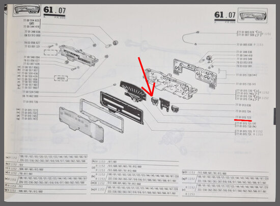 Dashboard meter brandstof verbruik R16 TL