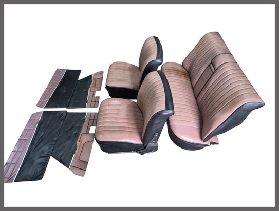 Compleet interieur beige skai (gebruikt).