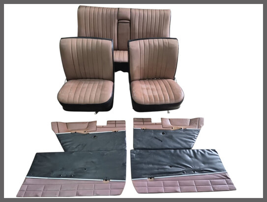 Compleet interieur beige skai (gebruikt).