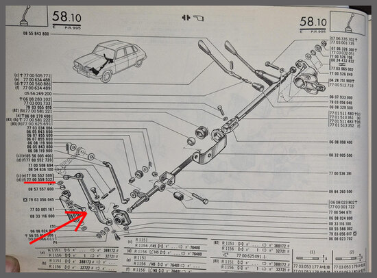 Gear selector fork for 4 and 5 speed gearbox TS-TX