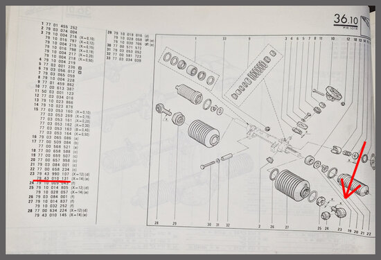 Renault 14: Stuurhuis oog (New Old Stock). 