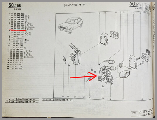 Renault 5: Slot links (New Old Stock).