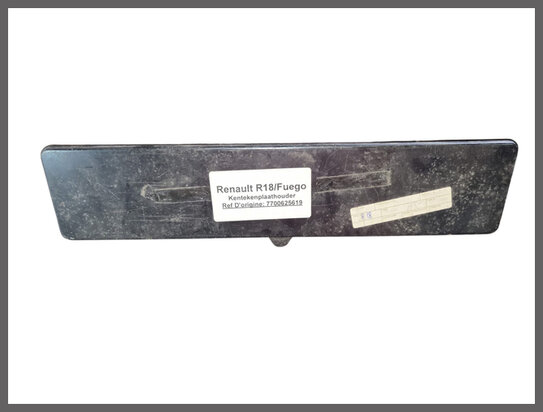 Renault 18, Fuego: Kentekenplaat houder (New Old Stock).