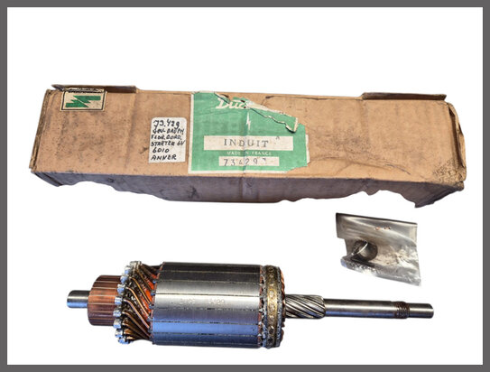 Renault 4CV, Dauphine Gordini, Floride: Anker startmotor (New Old Stock).