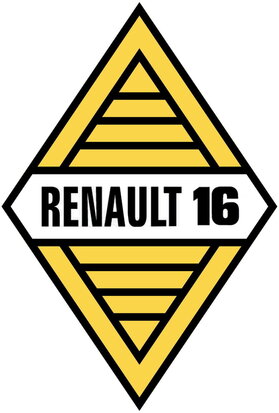 Binnenruit auto sticker.