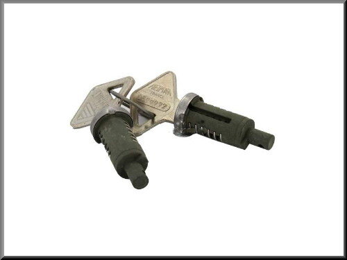  Lockcylinder (2 cylinders + 2 keys) R16 1975-1977.