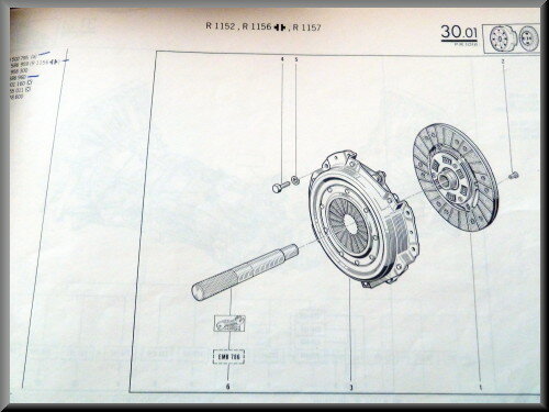 Koppelingsset R16 TL-TS-TX >1974.