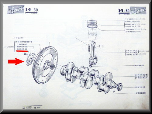 Flywheel lock plate.