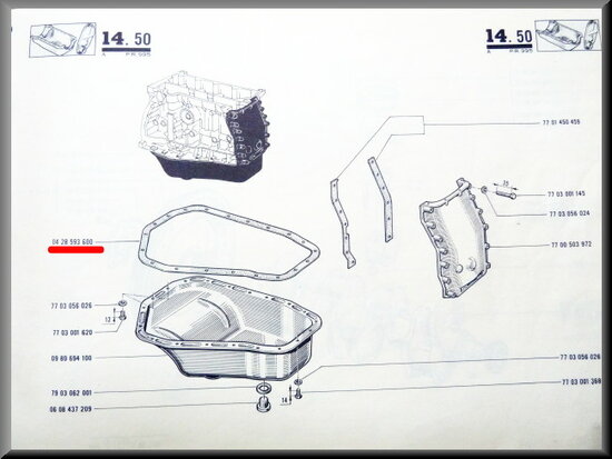 Oil-sump gasket.