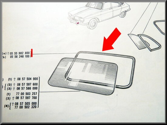 Windshield seal.