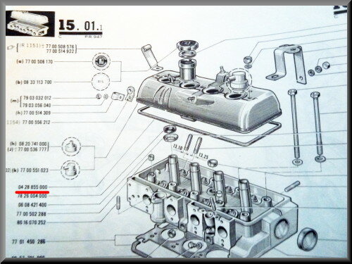 Valve cover gasket R16 TS-TX.