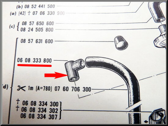 Reniflard raccord  R16 L-TL.