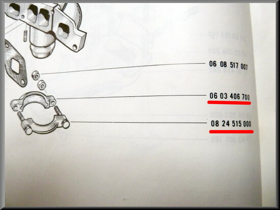 Manifold clamp R16 L-TL, diameter 53 mm.