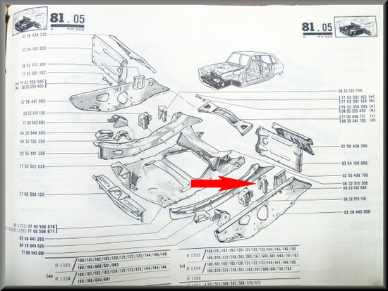 Reinforcement for subframe on the left.