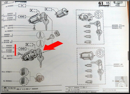 Contacteur R16 1967-1973 (utilisé).