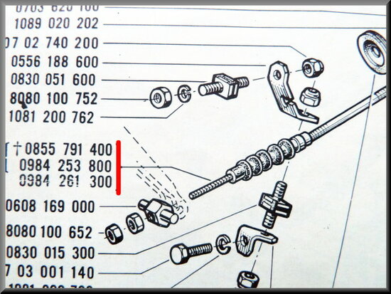 Clutch cable R16 L.