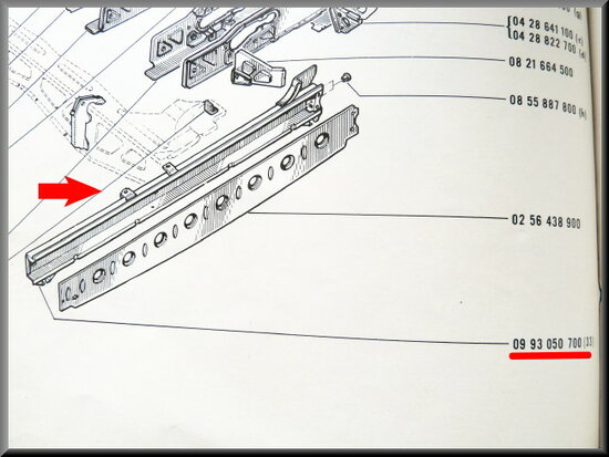 Inner beam on the left.