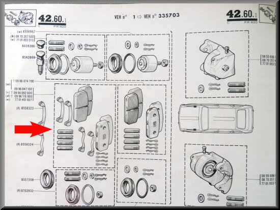 Remblokken R16 L.