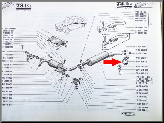 Collier d'échappement