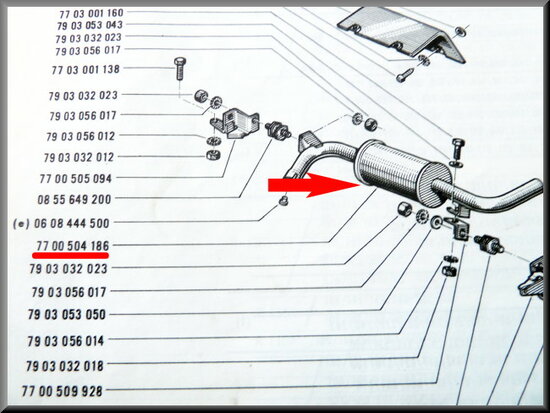 Middle silencer R16 TS.