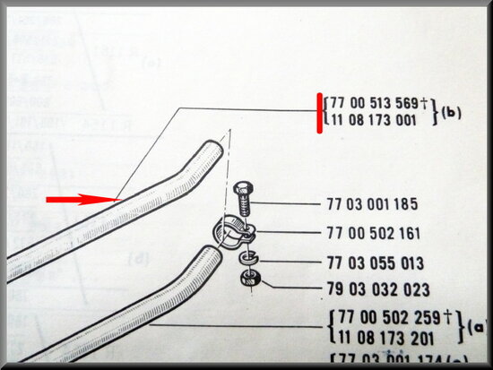 Central exhaust pipe R16 TS-TX.