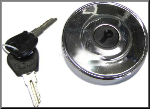 Fuel filler cap lockable (chrome).