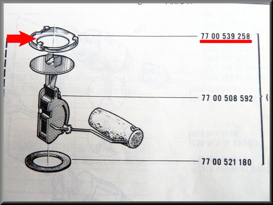 Bayonet lock fuel float.