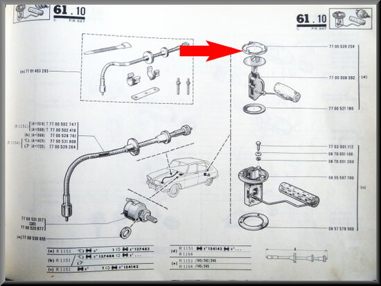 Bayonet lock fuel float.