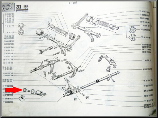 Speedometer cable pinion (5 gear).