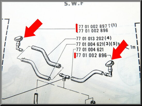 Wiper system nozzle chromium-plates R16 TS.