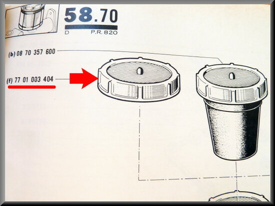 Cover brake fluid reservoir.