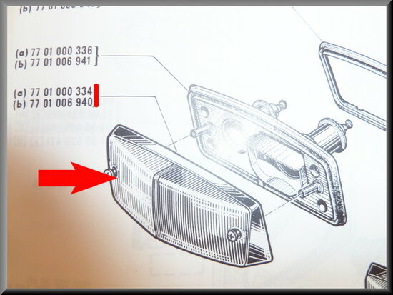 Turn signal cap right.