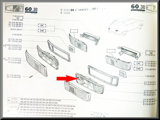 Rear light housing right.