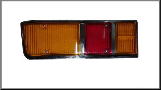 Rear light cap left (orange-red-orange).