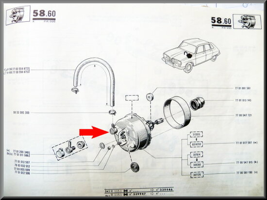 Brake booster valve.