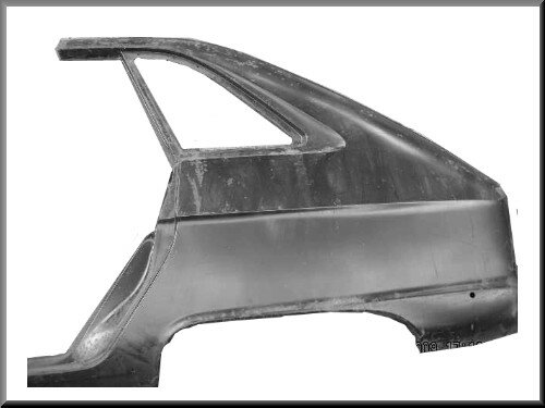 Wing rear left including lockingplate.